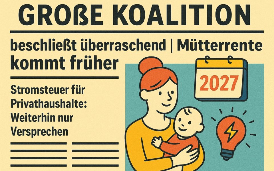 Die Mütterrente kommt bereits 2027