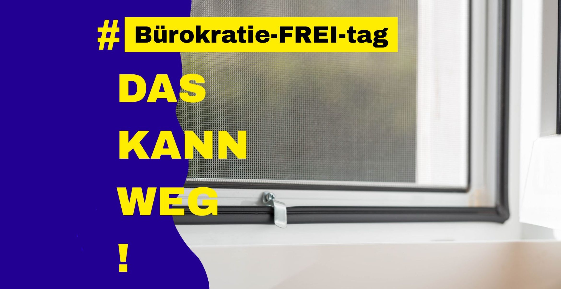 Wenn das Fliegengitter einen Reißverschluss haben muss