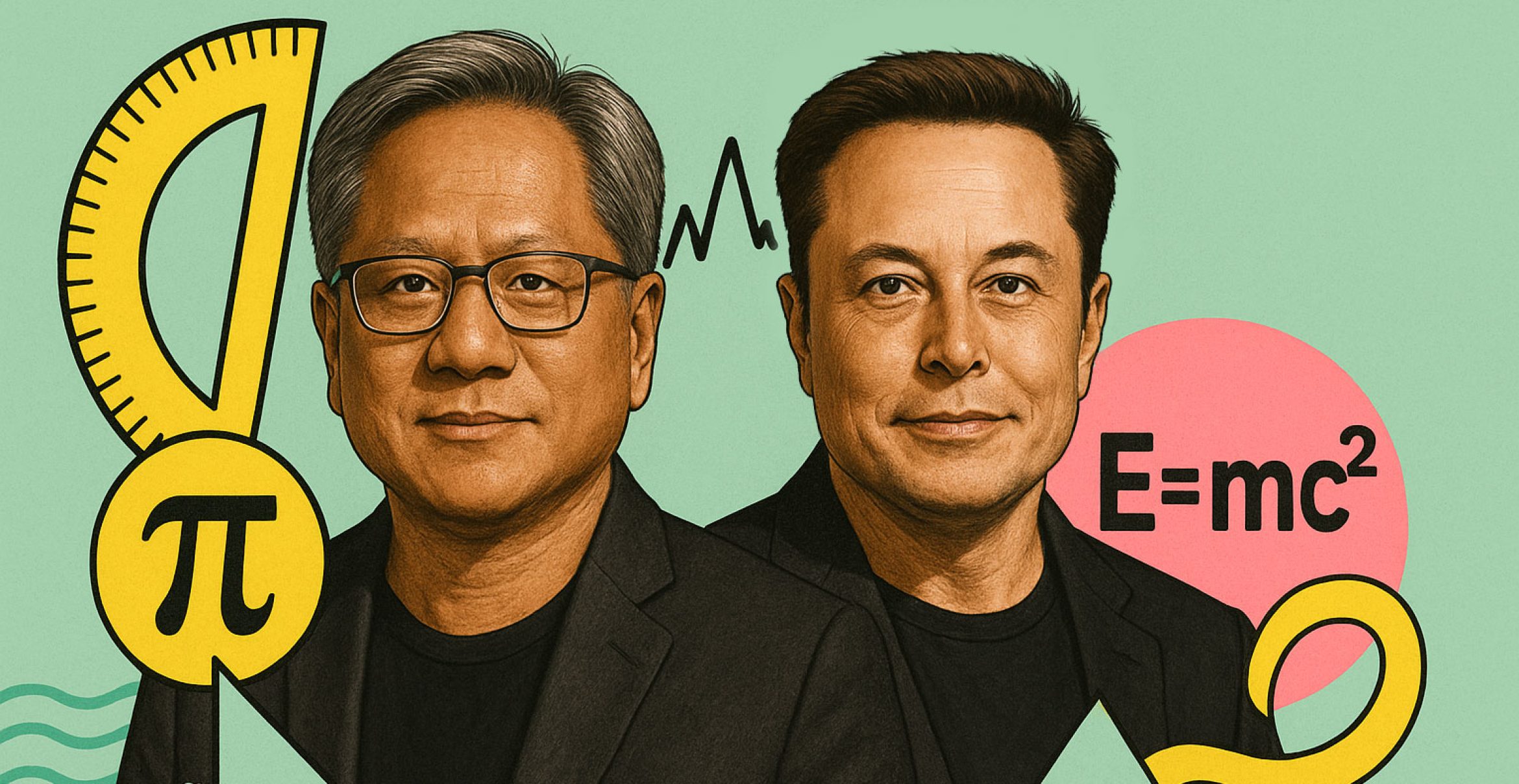Jensen Huang und Elon Musk: Lernt Physik und Mathe statt Coding und AI!