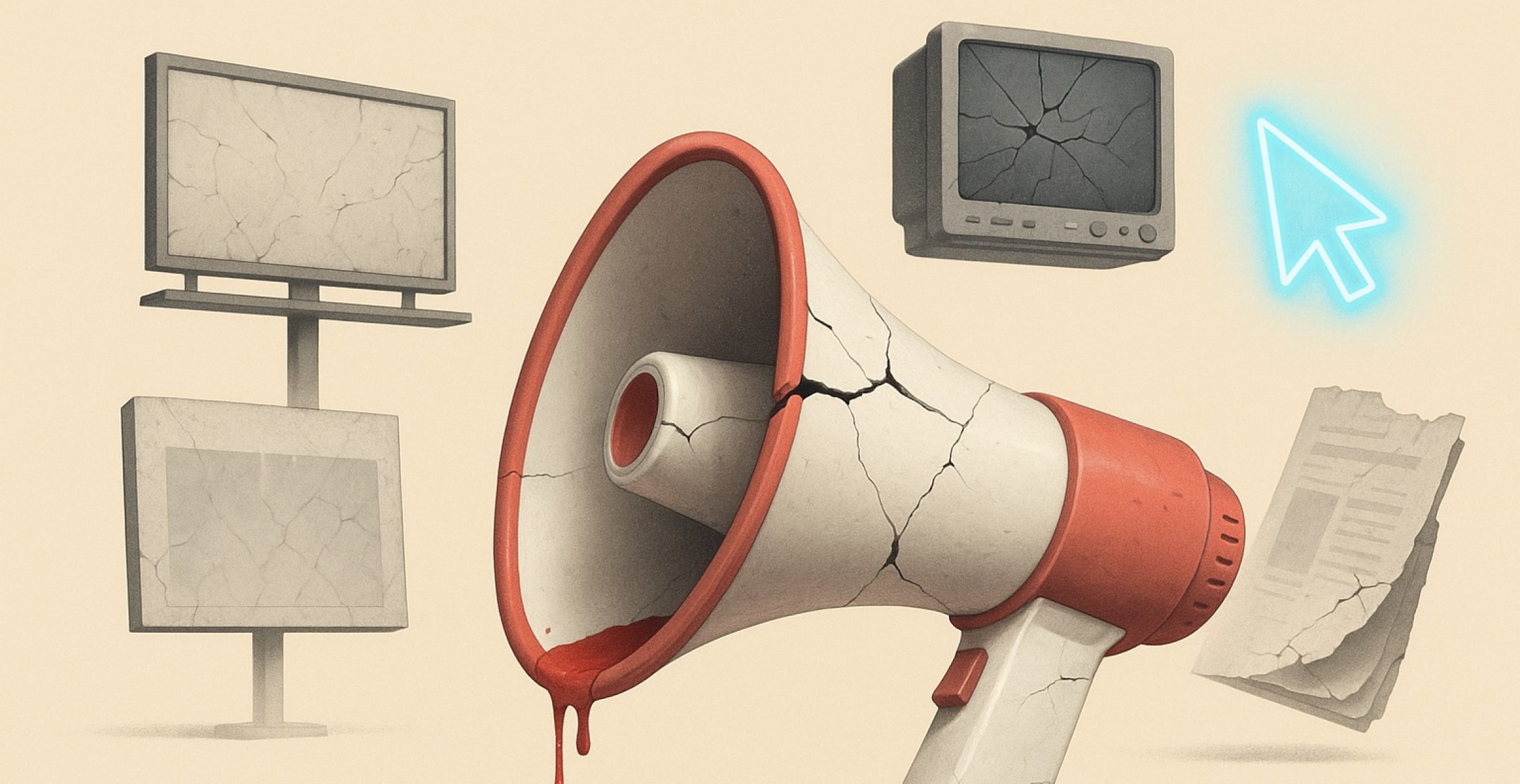 Von 2,31 Milliarden auf Sparflamme: Werbemarkt im Sinkflug – warum Mittelständler jetzt antizyklisch investieren sollten