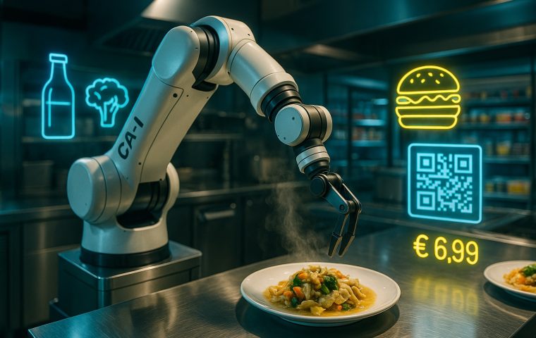 Roboter-Koch übernimmt bei REWE – KI serviert 120 Mahlzeiten pro Stunde