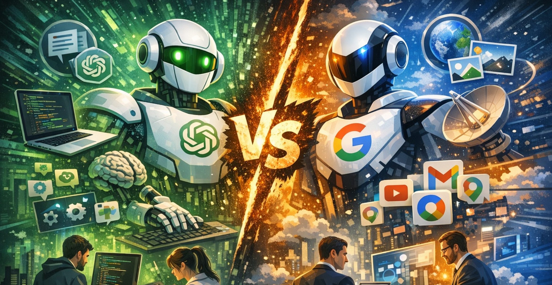 Google strikes back: Die KI-Lösung Gemini frisst ChatGPTs Marktanteile