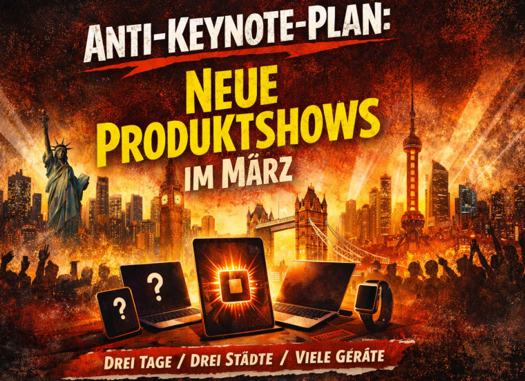 Apples Anti-Keynote-Plan: Neue Produktshows im März