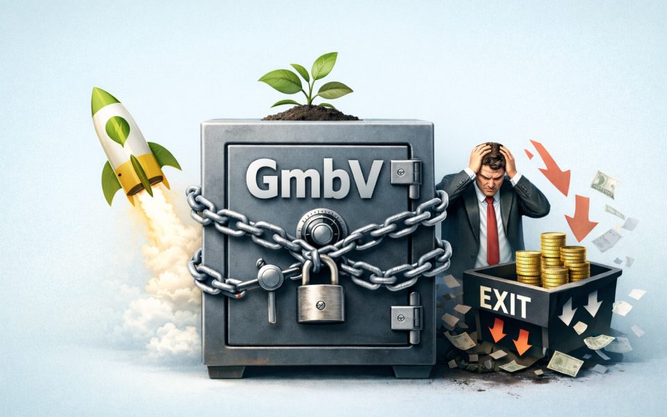 Die angedachte GmbV kann für nachhaltige Startup sinnvoll sein, für Exits nicht.