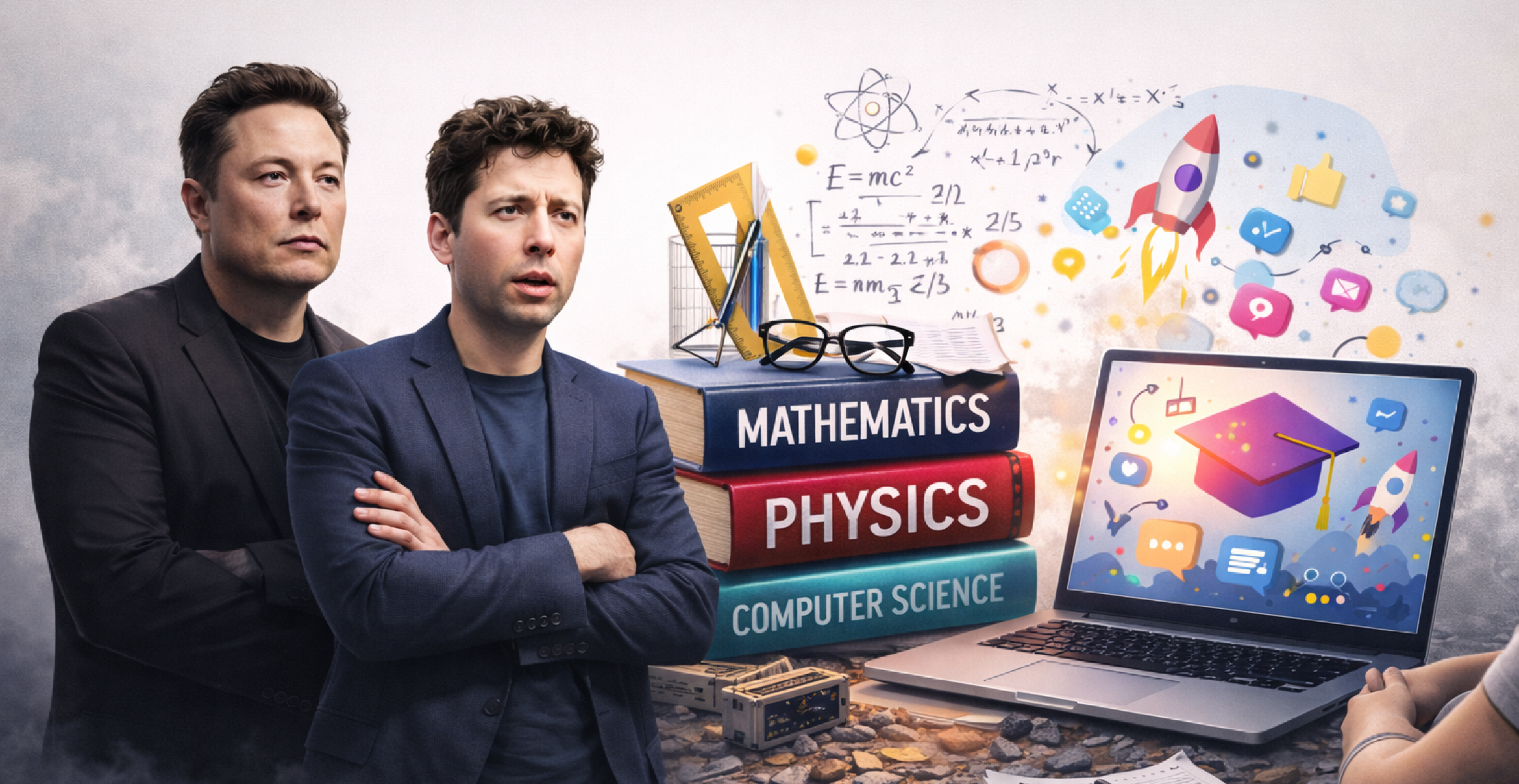 Mathe statt ChatGPT: Tech-Elite warnt vor KI-Falle