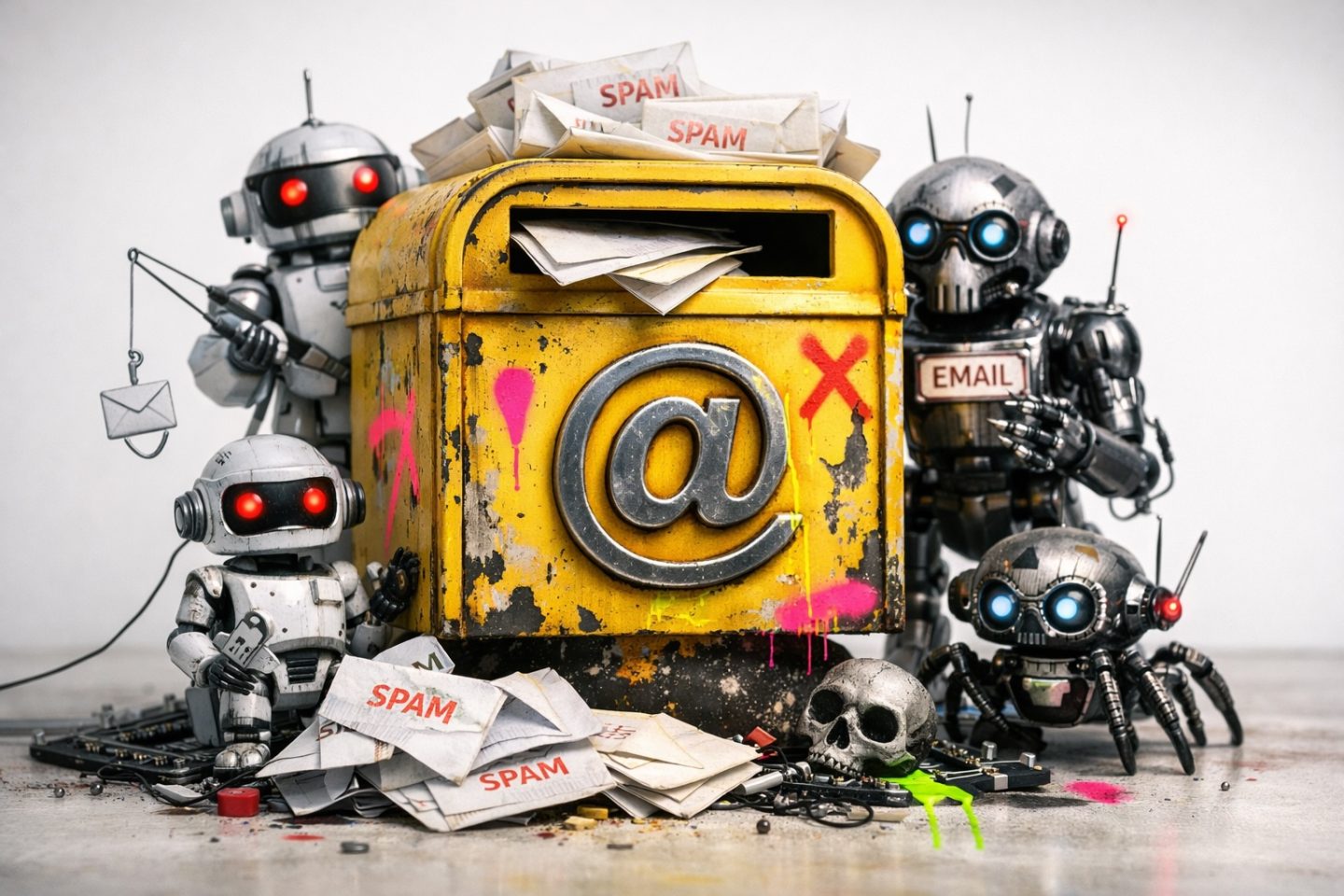 Dein Postfach: Nur jede achte E-Mail kommt noch von einem Menschen