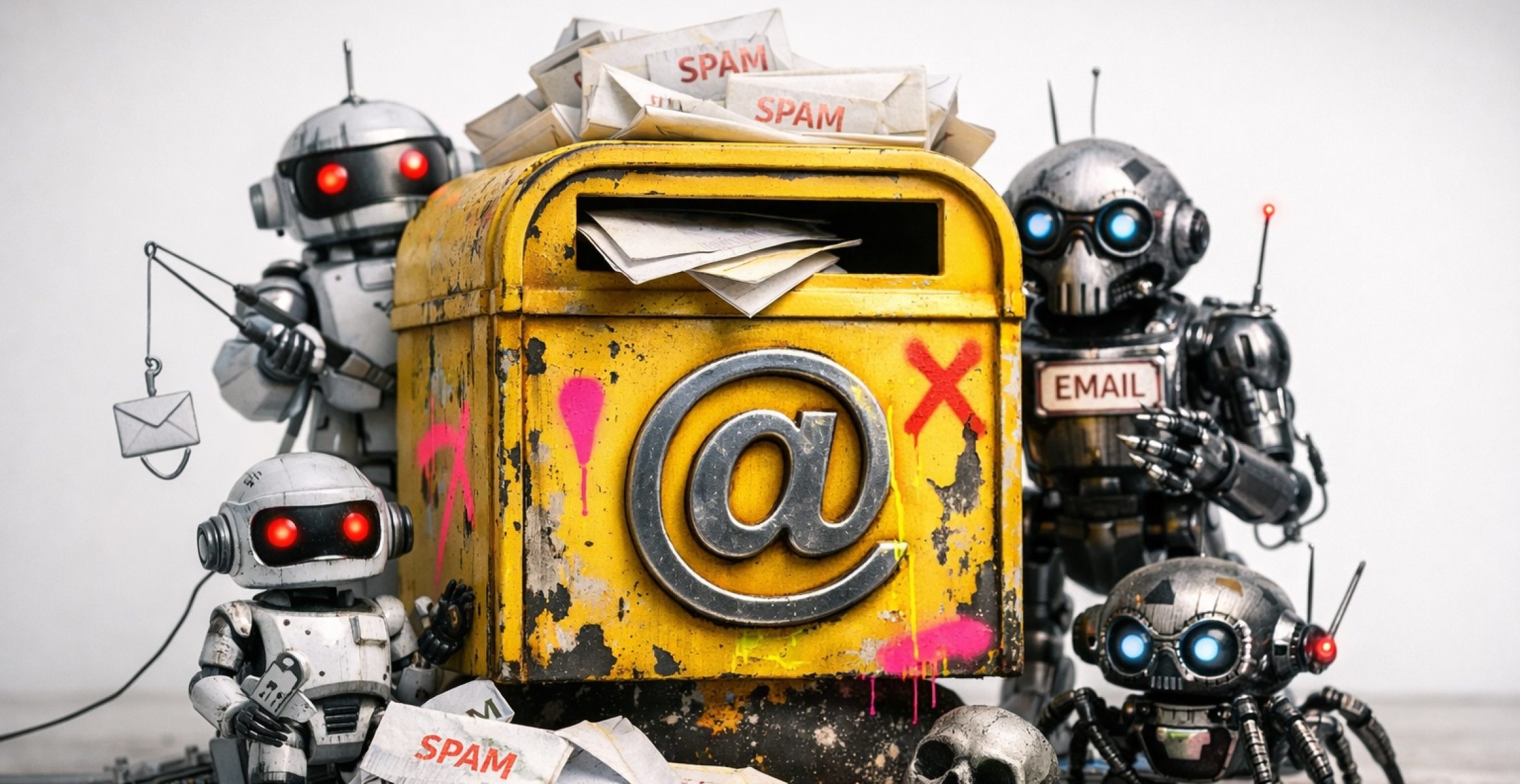Dein Postfach: Nur jede achte E-Mail kommt noch von einem Menschen