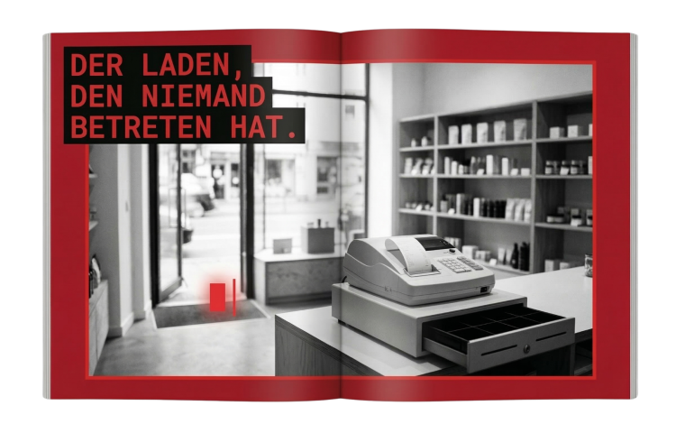 Der Laden, den niemand betreten hat.