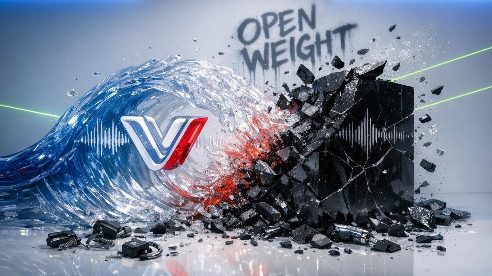 Mistral AI-Skulptur zerschlägt ElevenLabs-Monolith mit Schallwellen – Open-Weight Voice-AI-Revolution