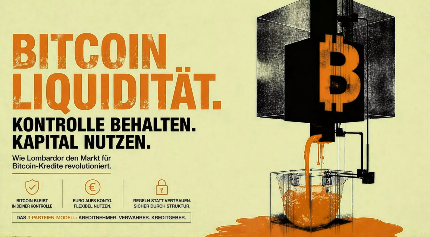 Hinterlege Bitcoin, erhalte Euro, zahle Zinsen und am Ende nimmst du deine Coins wieder mit.