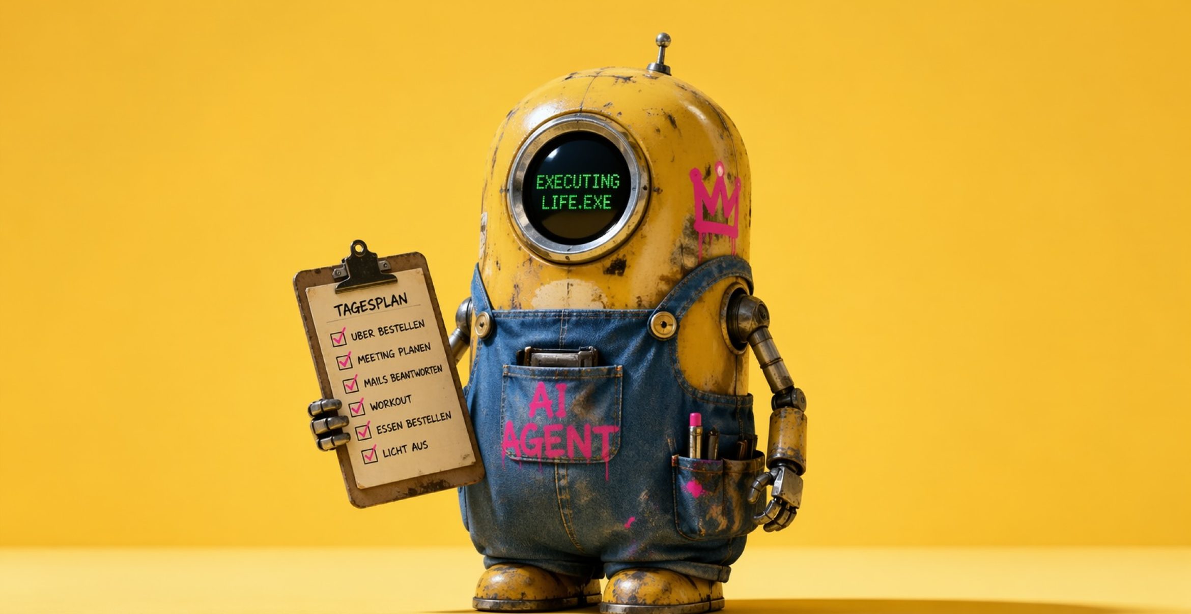 Gelber AI-Agent übernimmt das Leben von Alchemy-CEO – mit bizzaren Folgen