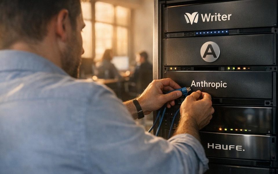 Büroangestellter sabotiert heimlich KI-Server im modernen Office
