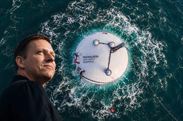 Peter Thiel setzt 140 Millionen Dollar auf autonome KI-Kraftwerke im Ozean