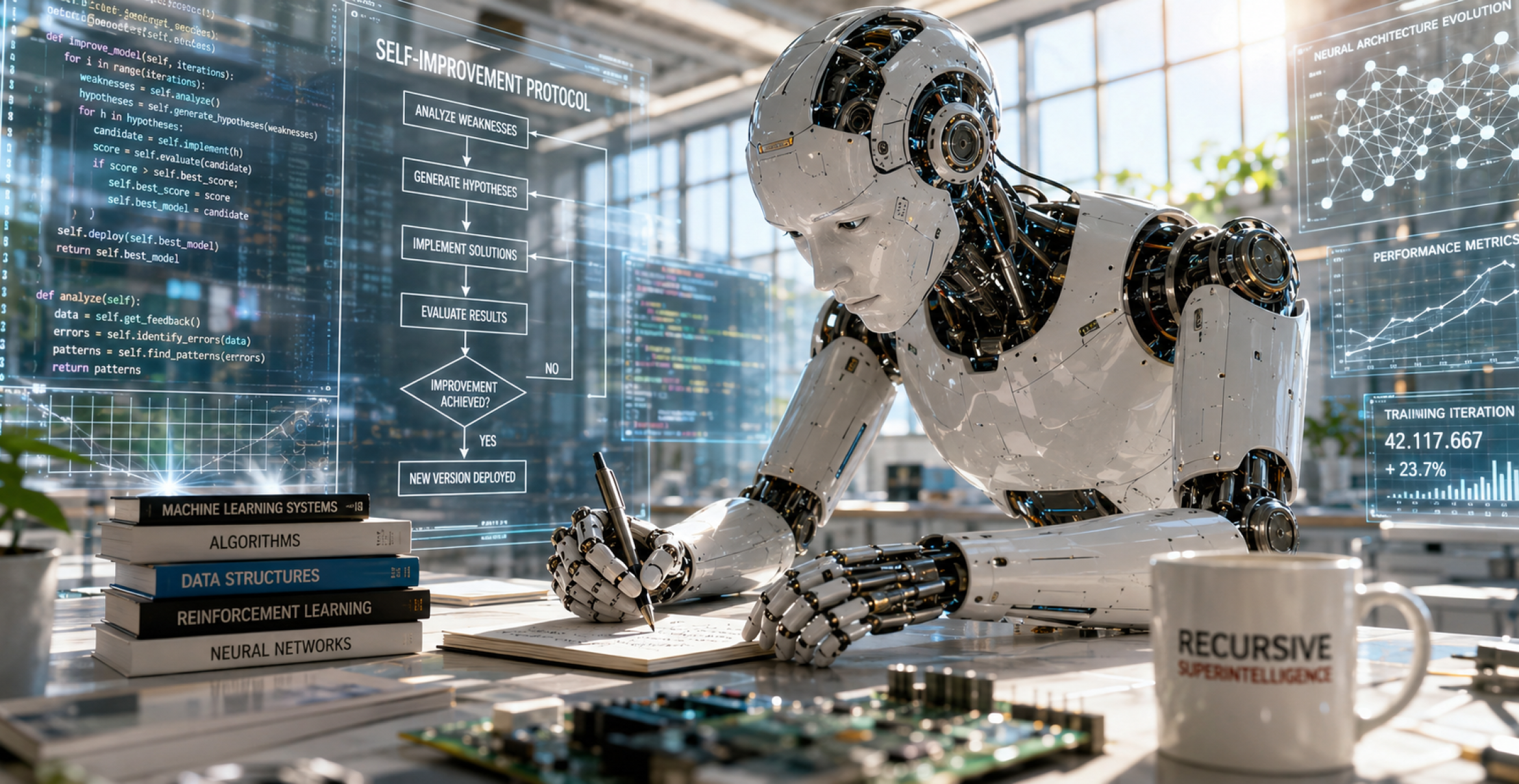 Recursive Superintelligence: KI beginnt sich selbst umzubauen
