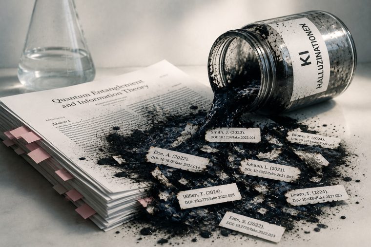 KI-Halluzinationen verseuchen die Wissenschaft – 147.000 Fake-Zitate