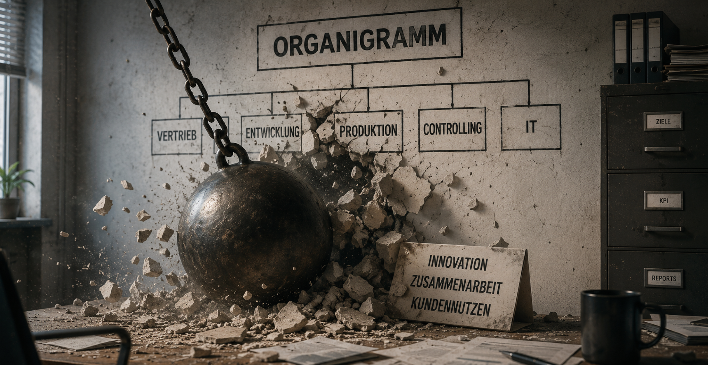 Kreative Zerstörung im Organigramm: Wie Unternehmen sich selbst blockieren