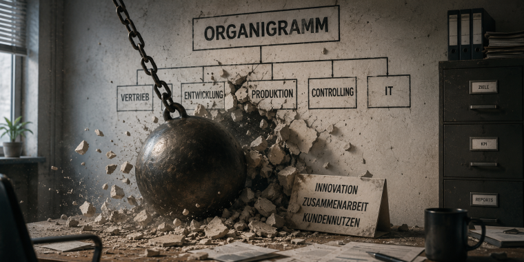 Kreative Zerstörung im Organigramm: Wie Unternehmen sich selbst blockieren