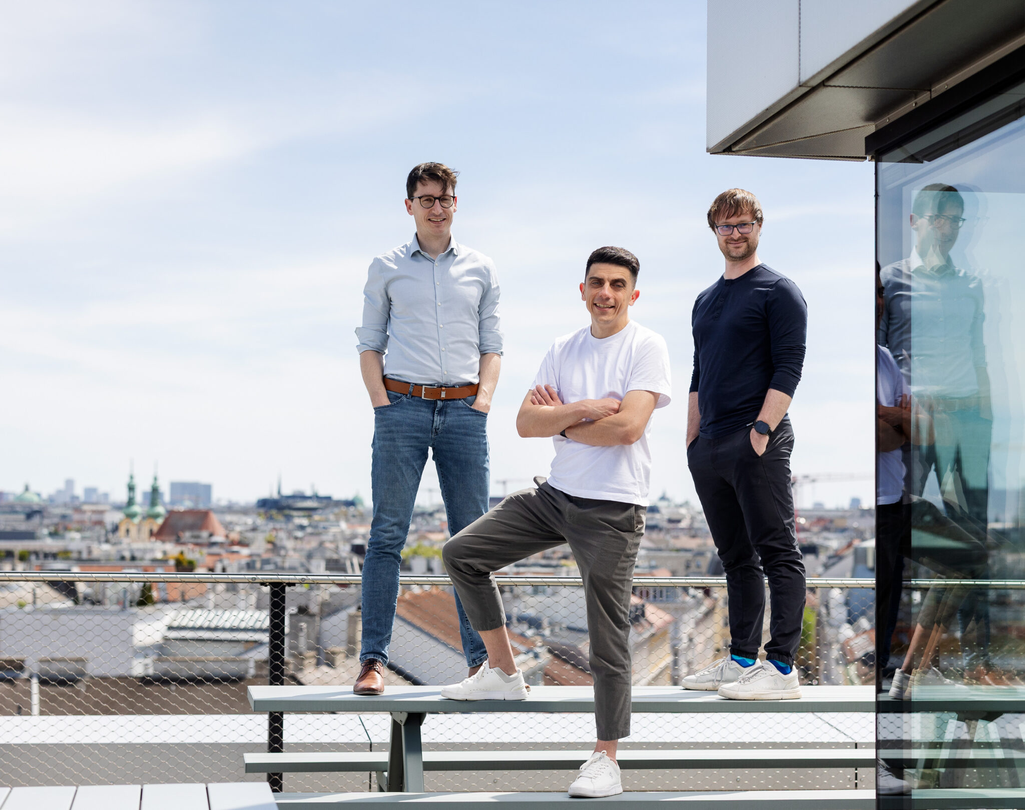 Johannes Brandstetter, Miks Mikelsons & Dennis Just von Emmi AI