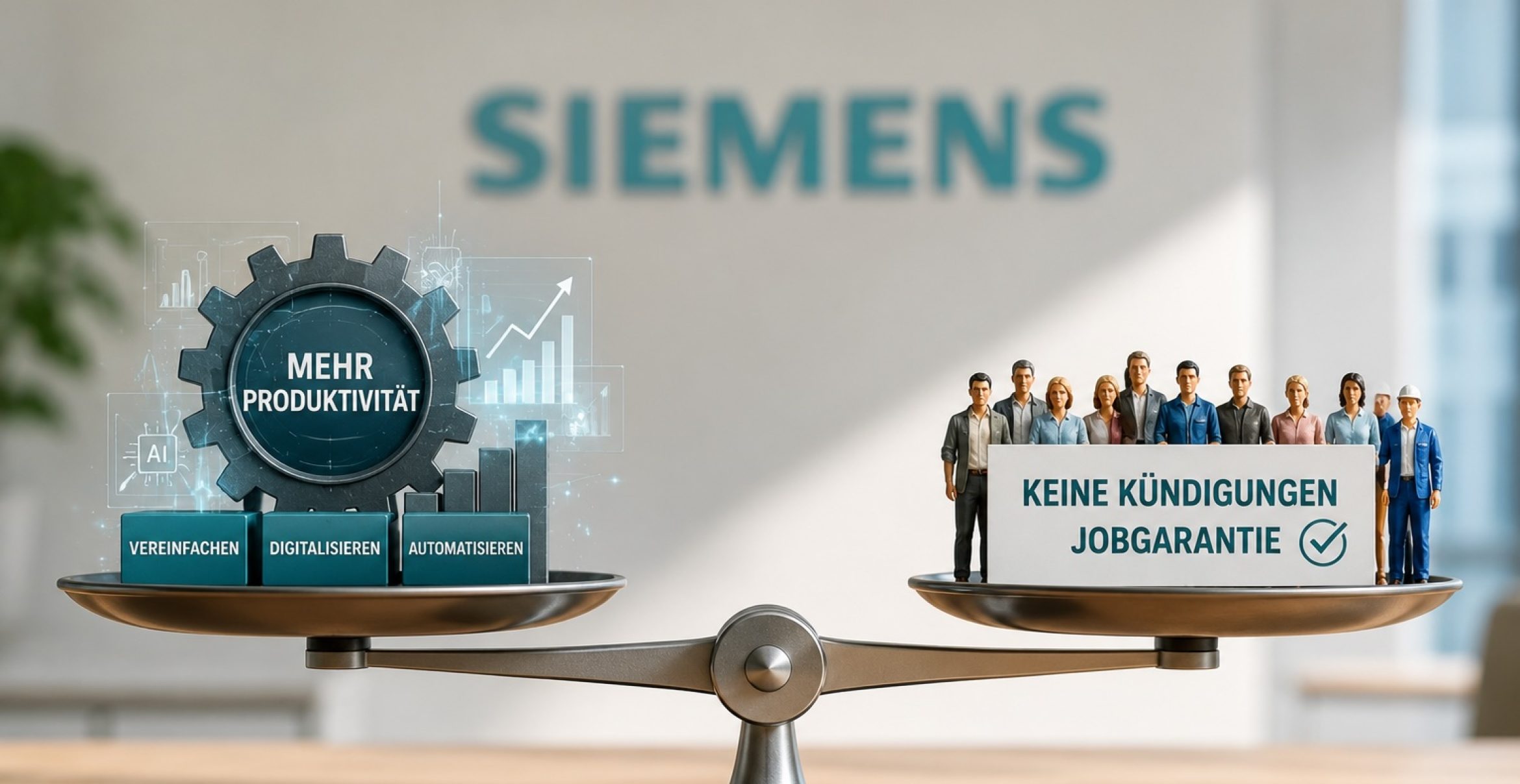 Siemens dreht an der Effizienz-Schraube – ohne Köpfe rollen zu lassen