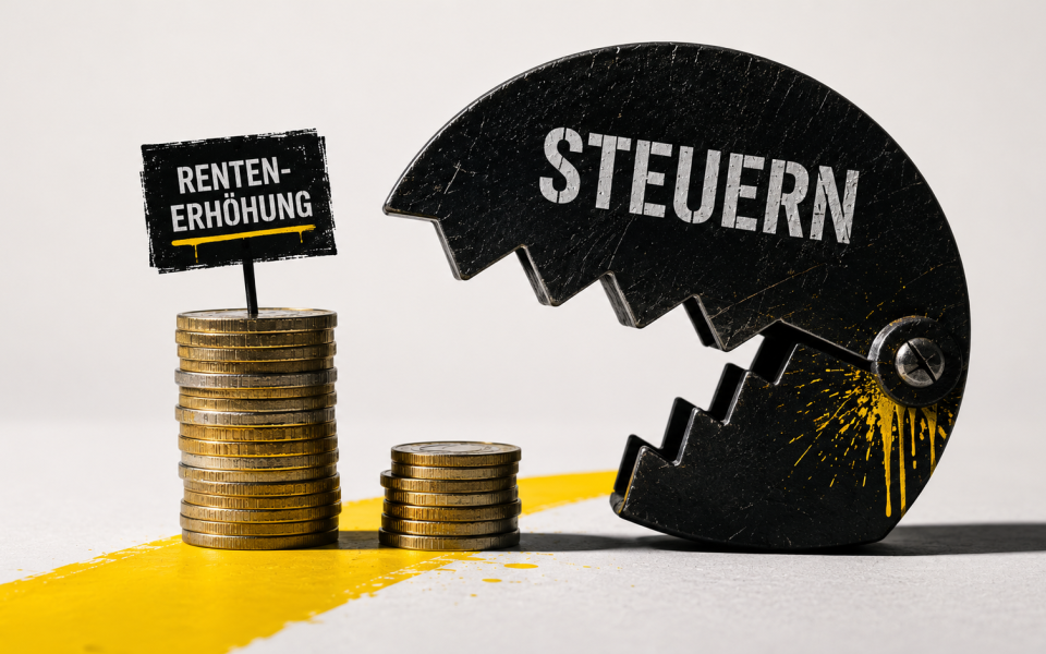 Steuern fressen Rentenerhöhungen