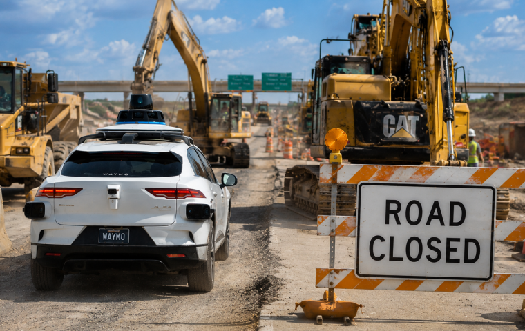 Waymo vs. Baustelle: Robotaxi nimmt Absperrung als Einladung