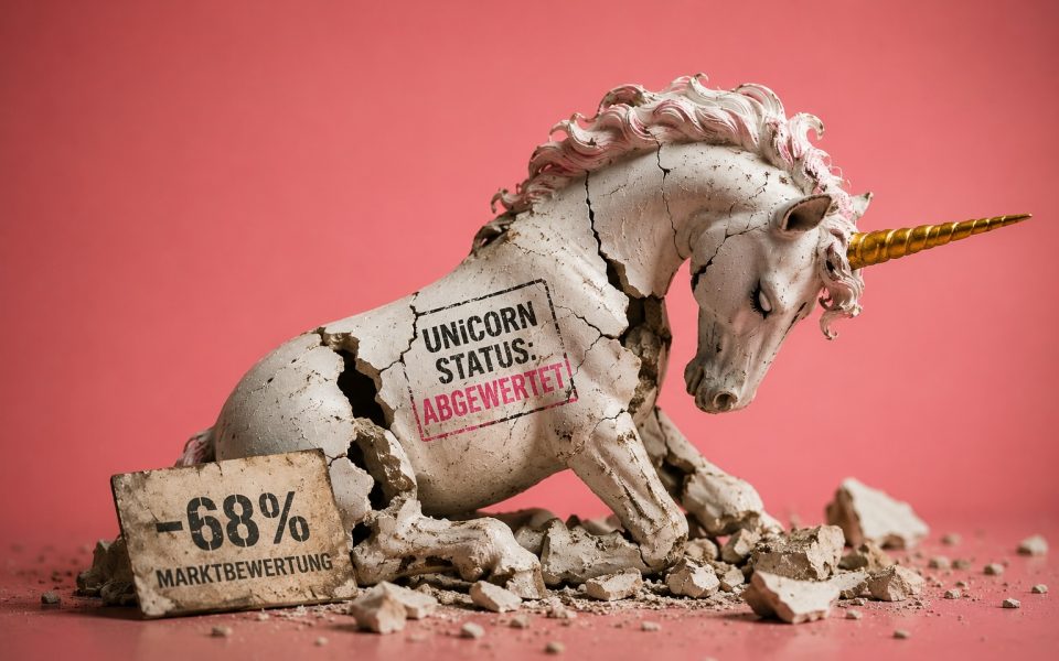 Abgewerteter Einhornstatus in Trümmern