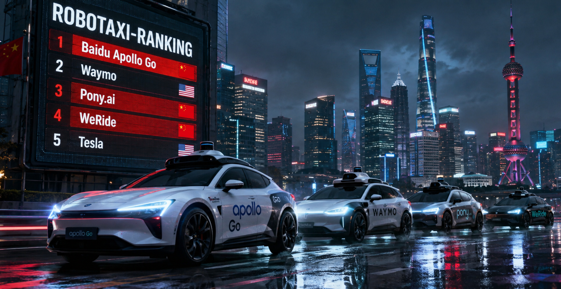 Chinas Robotaxis auf Pole: Autonome Machtverschiebung
