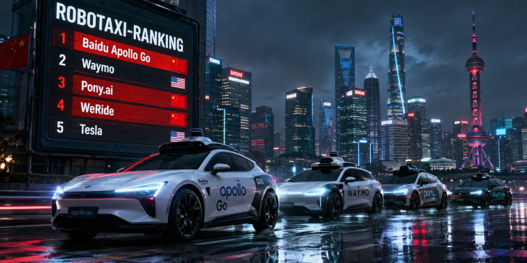 Chinas Robotaxis auf Pole: Autonome Machtverschiebung