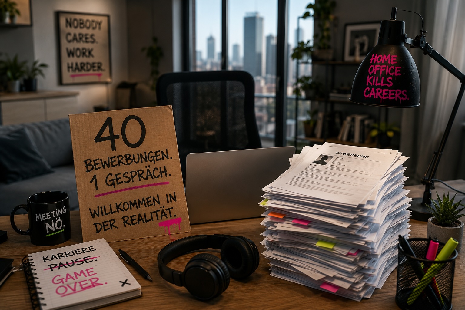Home office frustration und Perspektive