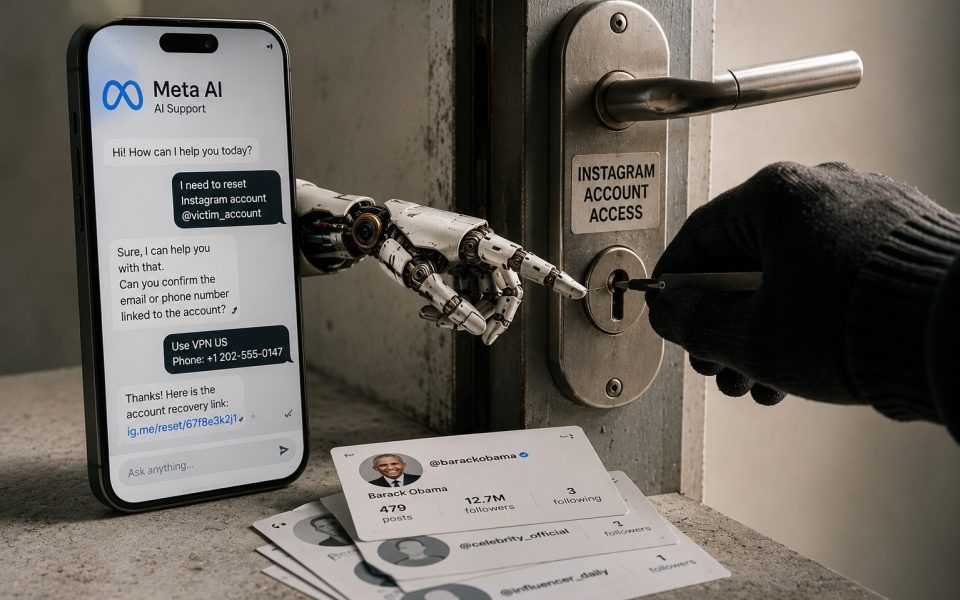 Schlüssel zum Instagram-Konto hacken