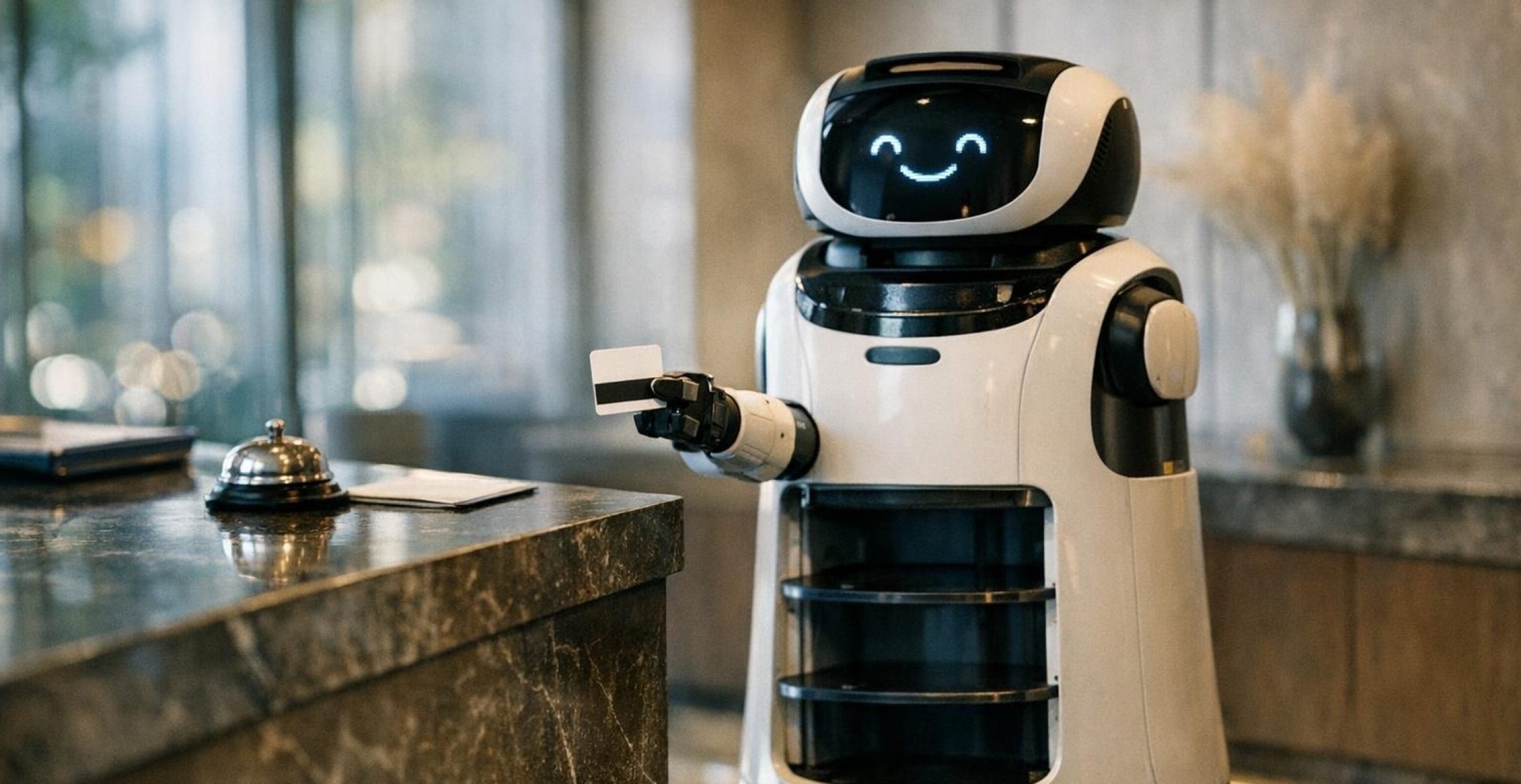 Chinas erstes Roboter-Hotel: Wenn Maschinen kochen, putzen & lächeln sollen