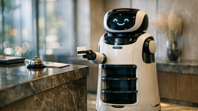 Chinas erstes Roboter-Hotel: Wenn Maschinen kochen, putzen & lächeln sollen
