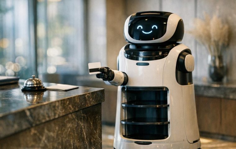 Chinas erstes Roboter-Hotel: Wenn Maschinen kochen, putzen & lächeln sollen