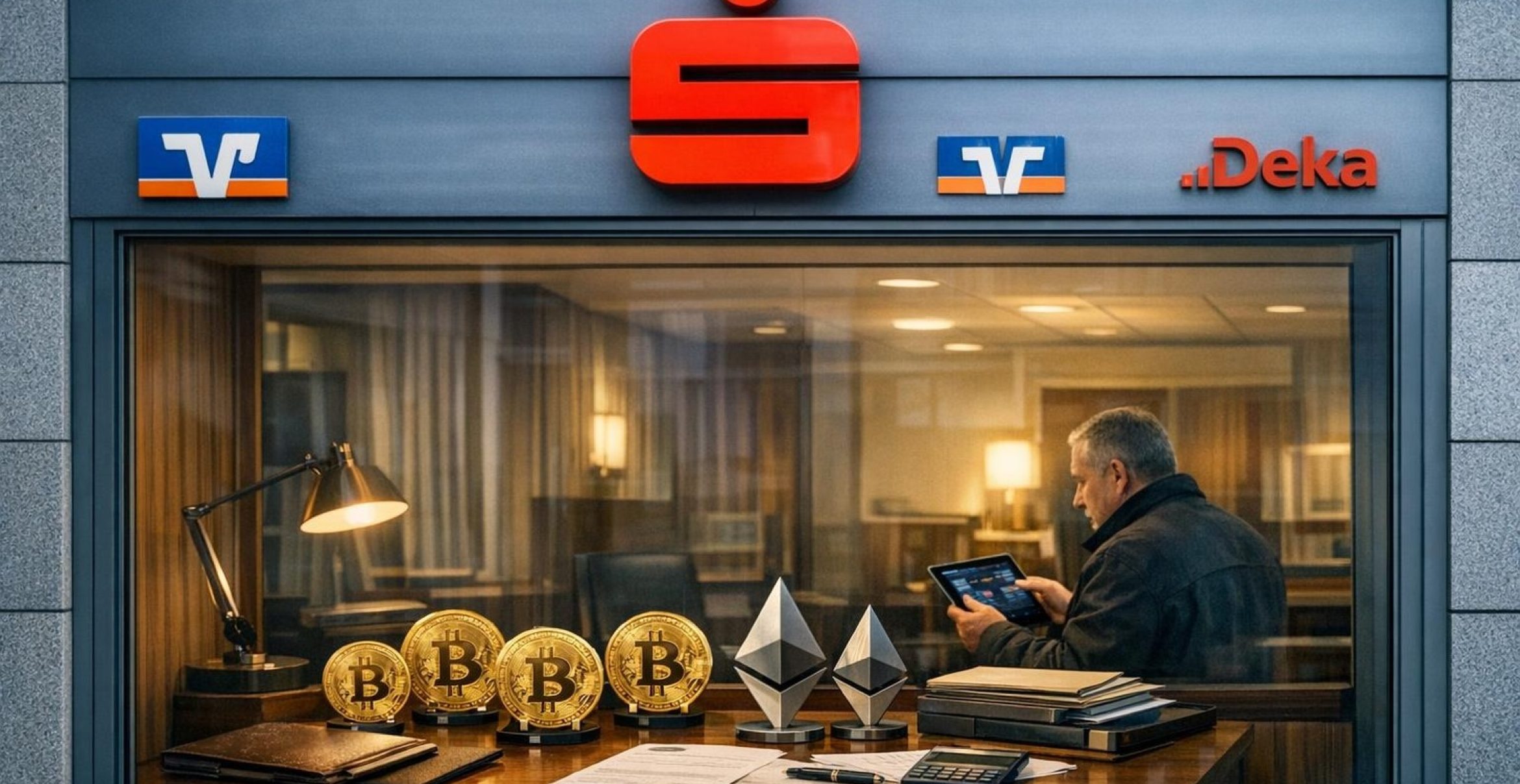Bitcoin kommt zur Sparkasse: Deutschlands Hausbanken öffnen die Krypto-Schleusen