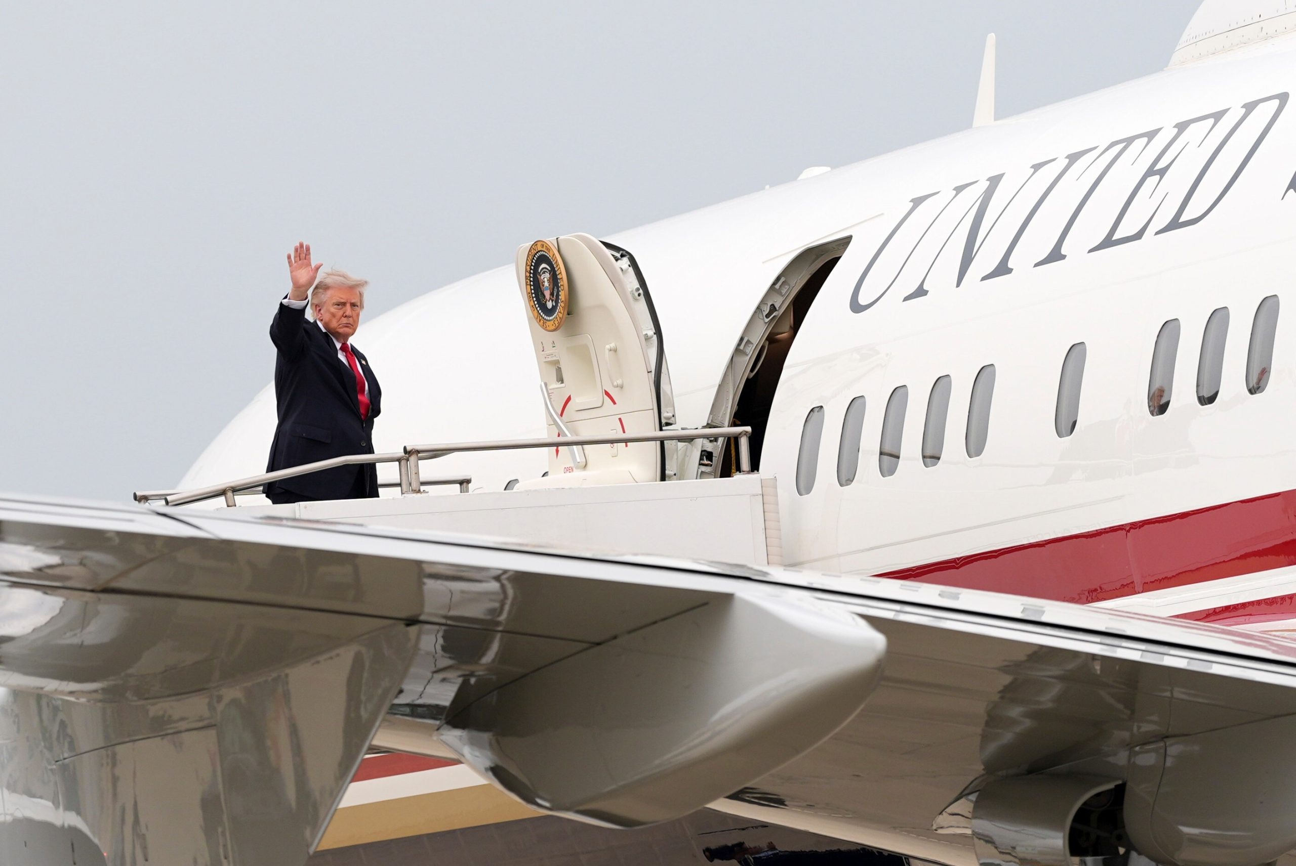 Donald Trump und die Air Force One
