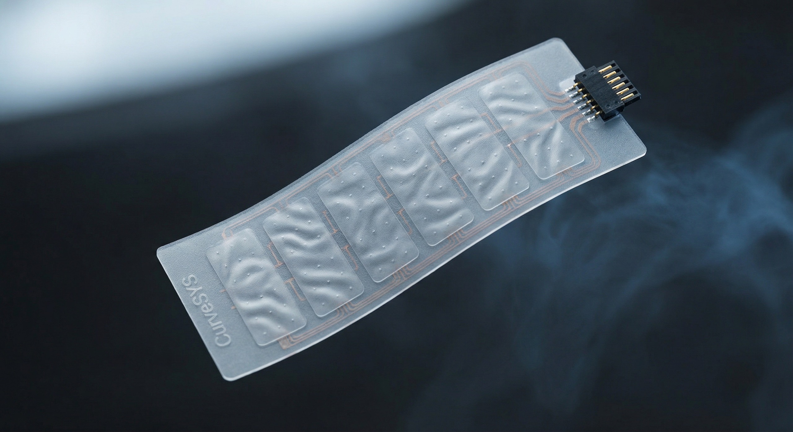 Sechs Messzonen, ein Stecker: eine flexible Sensorfolie von CurveSYS.