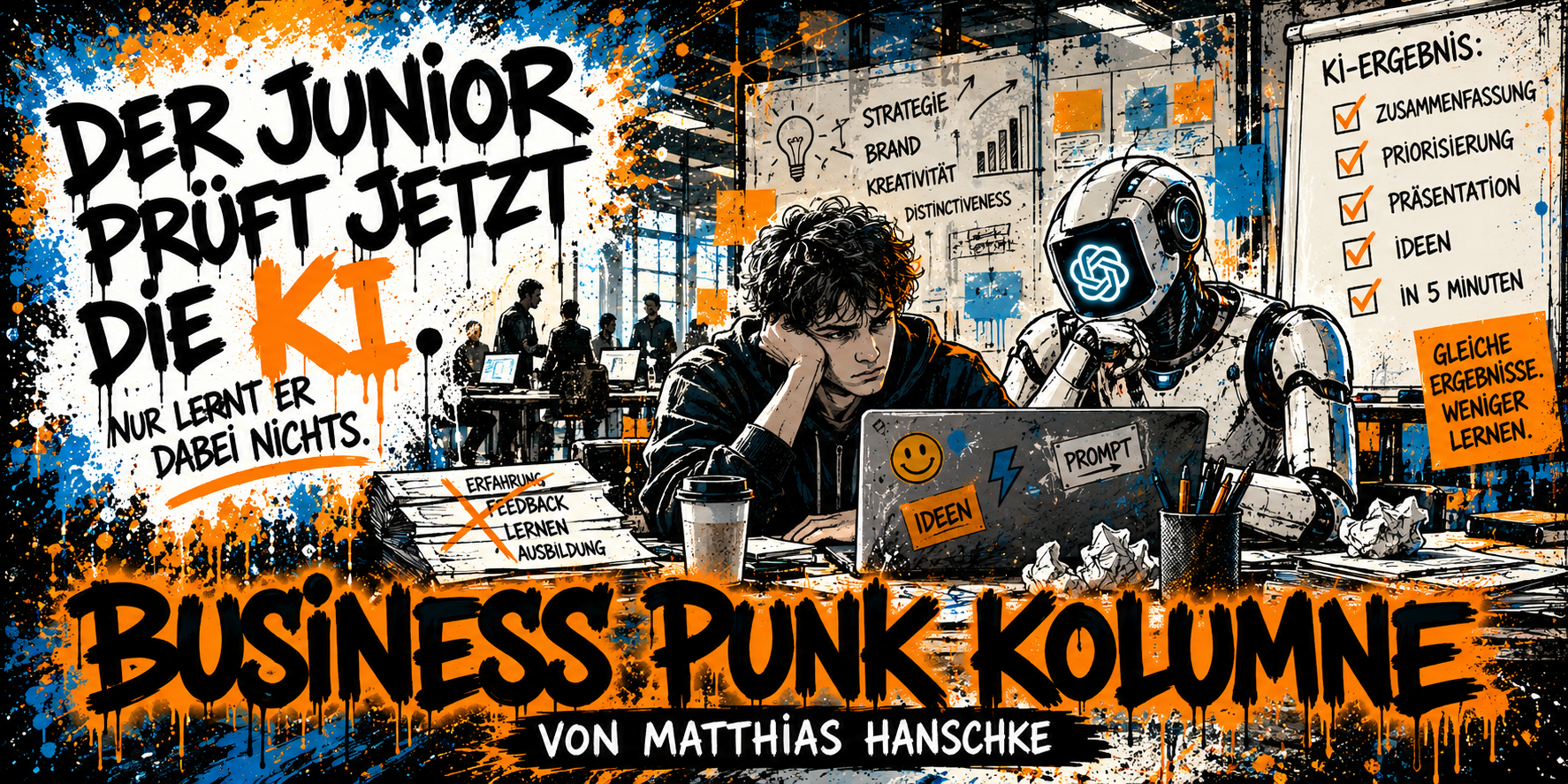 Die KI macht Karriere. Der Junior schaut zu.