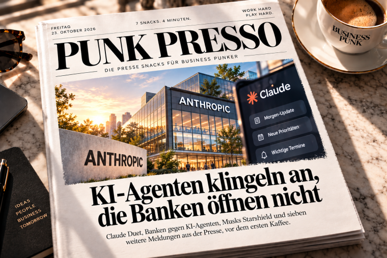 Punk Presso: KI-Agenten klingeln an, die Banken öffnen nicht