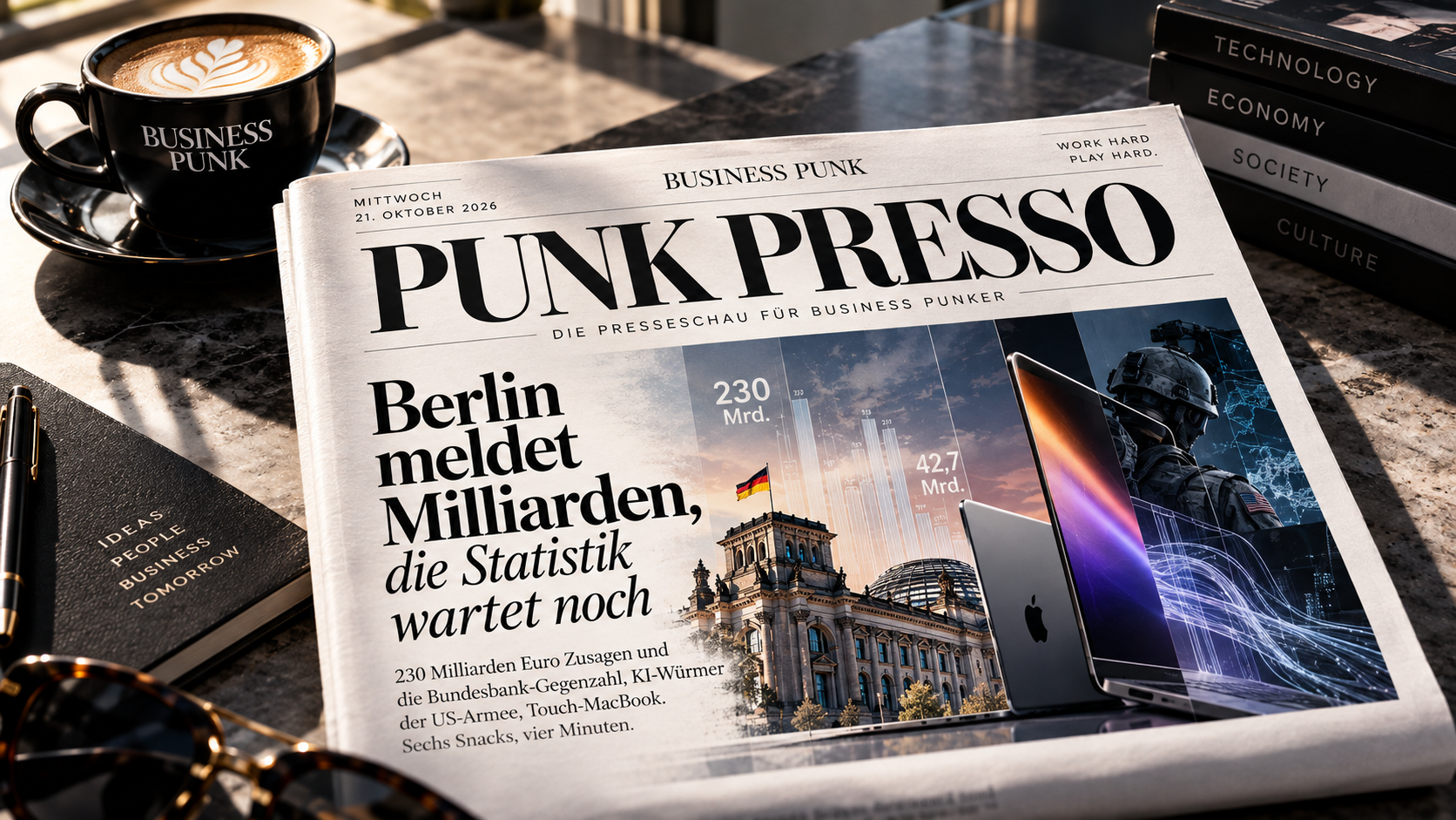 Punk Presso: Investitionsgipfel, KI-Hacks für 50 Dollar, Touch-MacBook