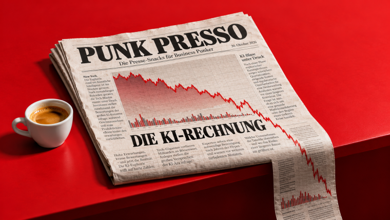 Punk Presso: Die KI-Rechnung kommt an der Börse an